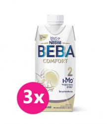 3x BEBA COMFORT HM-O 2 Mlieko pokračovacie tekuté, 500 ml