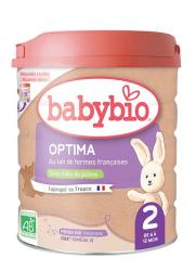 BABYBIO OPTIMA 2 dojčenské bio mlieko 800 g