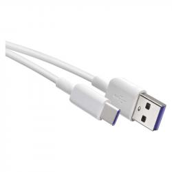 Emos Quick Charge kábel USB-C 1.5m biely