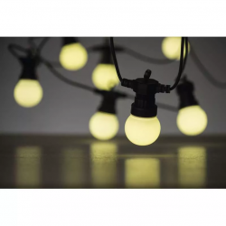 Emos LED svetelná reťaz – 10x párty žiarovky mliečne 5m vonkajšia aj vnútorná, teplá biela