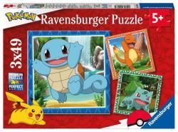 Ravensburger Vypustite Pokémonov 3x49 dielikov