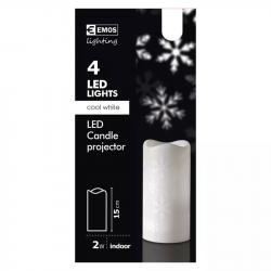 Emos LED dekoratívny projektor - vločky, vnútorný