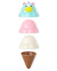 SKIP HOP Zoo Súprava zmrzlinová stohovacia s meniacimi sa farbami Sweet Scoops 2r+