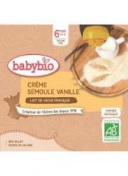 BABYBIO Kapsička krém, vanilka, krupička 4x 85 g