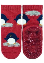 STERNTALER Ponožky protišmykové Tučniak AIR 2ks v balení brown uni veľ. 21/22 cm- 18-24 m