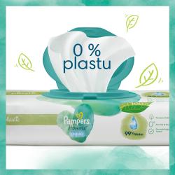 PAMPERS Harmonie Aqua vlhčené obrúsky Plastic Free 15x48 ks = 720 ks