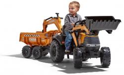 FALK FALK Šliapací traktor 997W Case CE 580 Super N oranžový