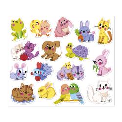 Janod Janod Stickers Samolepky Domáce zvieratá 100 ks od 18 mesiacov