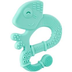 CHICCO Hryzačka silikónová Super Soft Chameleón modrý 2m+