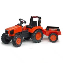 Falk Falk Šliapací traktor 2060AB Kubota M6 s vlečkou
