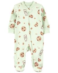 CARTER'S Overal na zips Sleep&Play Sage Milk&Cookies neutrál 9m/ veľ. 74