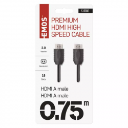 Emos 4K HDMI 2.0 high speed kábel 0.75m