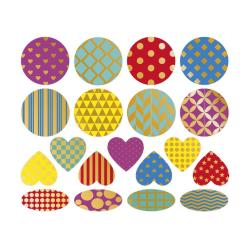 Janod Janod Stickers Samolepky Geometrické tvary 150 ks