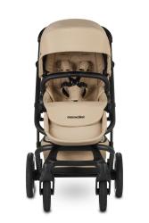 EASYWALKER Kočík kombinovaný Jimmey Sand Taupe XXL AIR + RWS + Jackey XL Shadow Black