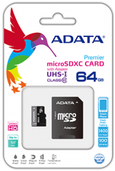 ADATA Premier MicroSDXC 64GB UHS-I Class 10