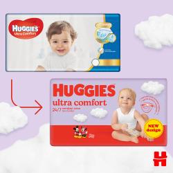 HUGGIES® Plienky jednorazové Ultra Comfort Mega 5 (11-25 ks) 58 ks
