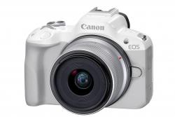 Canon EOS R50 WH + RF-S 18-45 IS STM