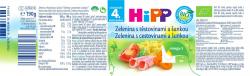 HiPP BIO Zelenina s cestovinami a šunkou od uk. 5. mesiaca, 190 g