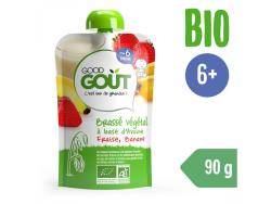 GOOD GOUT BIO Ovsený dezert s jahodou a banánom 90 g