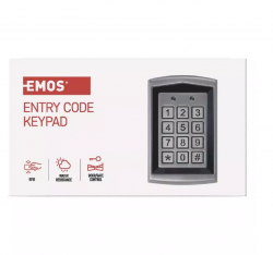 Emos Kódová klávesnica DH16A-30DT s čítačkou RFID kľúčeniek, kovová