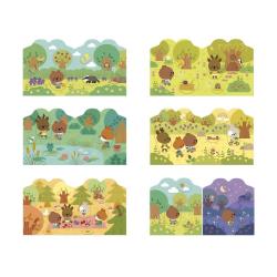 Janod Janod Stickers Samolepky Les 7 predlôh