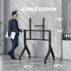 Onkron TS2081 mobilný stojan pre TV 70"-110" s držiakom, čierny, VESA max 1000x800  + doručenie zadarmo 