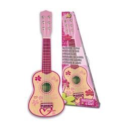 Bontempi Bontempi Klasická drevená gitara 55 cm v dievčenskej ružovej farbe 225572