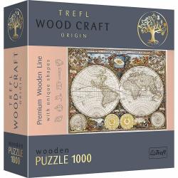 Trefl Trefl Drevené puzzle 1000 - Mapa starovekého sveta