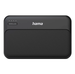 Hama Pocket 5 USB-C 5000mAh 2.1A čierny