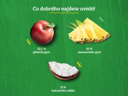 6x GERBER Organic 100% Dezert rastlinný jablko a ananás s kokosovým mliekom 4 x 90 g?