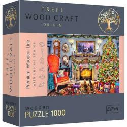 Trefl Trefl Drevené puzzle 1000 - Vianoce Pri krbe