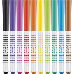 Janod Janod Colorino Detské fixky 12 farieb s mäkkým hrotom