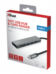 Trust Halyx Fast USB-C Hub & Card reader