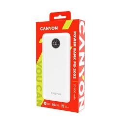 Canyon PB-2002 USB-C 20000mAh biely