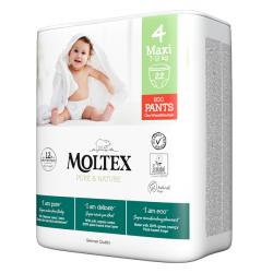 MOLTEX Pure&Nature Nohavičky plienkové jednorazové 4 Maxi (7-12 kg) 22 ks