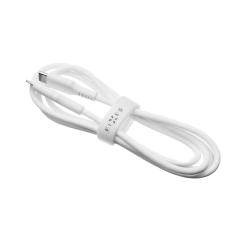 FIXED Liquid silicone kábel USB-C to USB-C PD 1.2m biely