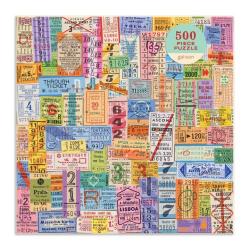 Galison Puzzle Cestovné lístky vintage 500 dielikov