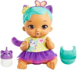Mattel My Garden Baby Bábätko – Modro-Fialové Mačiatko
