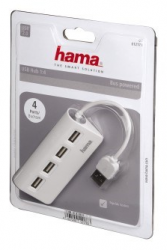 Hama USB 2.0 rozbočovač 1:4 (HUB) biely