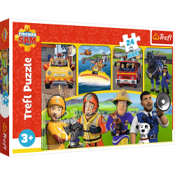 Trefl Trefl Puzzle 24 Maxi - Požiarnik Sam a priatelia / Prism A&D Fireman Sam