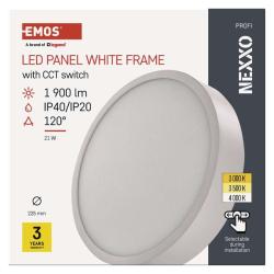 Emos NEXXO, okrúhle, biele, 21W, CCT