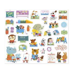 Janod Janod Stickers Samolepky Škôlka 200 ks od 3 rokov