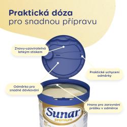SUNAR Premium 3 Mlieko batoľacie 700 g