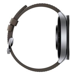 Xiaomi Watch 2 Pro - Silver Case with Brown Leather Strap
