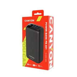 Canyon PB-301 USB-C 30000mAh čierny