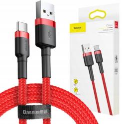 Baseus Cafule USB-C kábel 2m červený nylonový