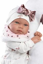 Llorens Llorens 84456 NEW BORN - realistická bábika bábätko so zvukmi a mäkkým látkovým telom - 44
