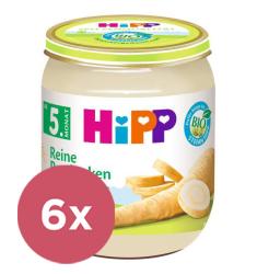 6x HiPP BIO Prvé Paštrnák, od uk. 4.-6. mesiaca, 125 g