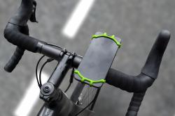 FIXED Bike silikonový držiak mobilného telefónu na bicykel zelený
