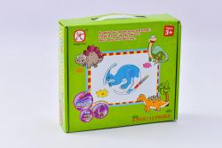 MAC Toys Vyfarbovacie puzzle zvieratá